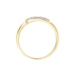 Bague Nolan Or Jaune Diamant 8 Bague Nolan Or Jaune Diamant -Bijouterie Pas Chère B3DFJDW425 view2