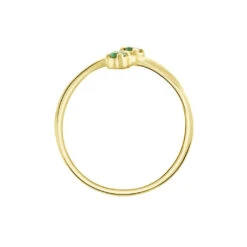Bague Ruqaya Or Jaune Emeraude 8 Bague Ruqaya Or Jaune Emeraude -Bijouterie Pas Chère B3DFJEV452 view2