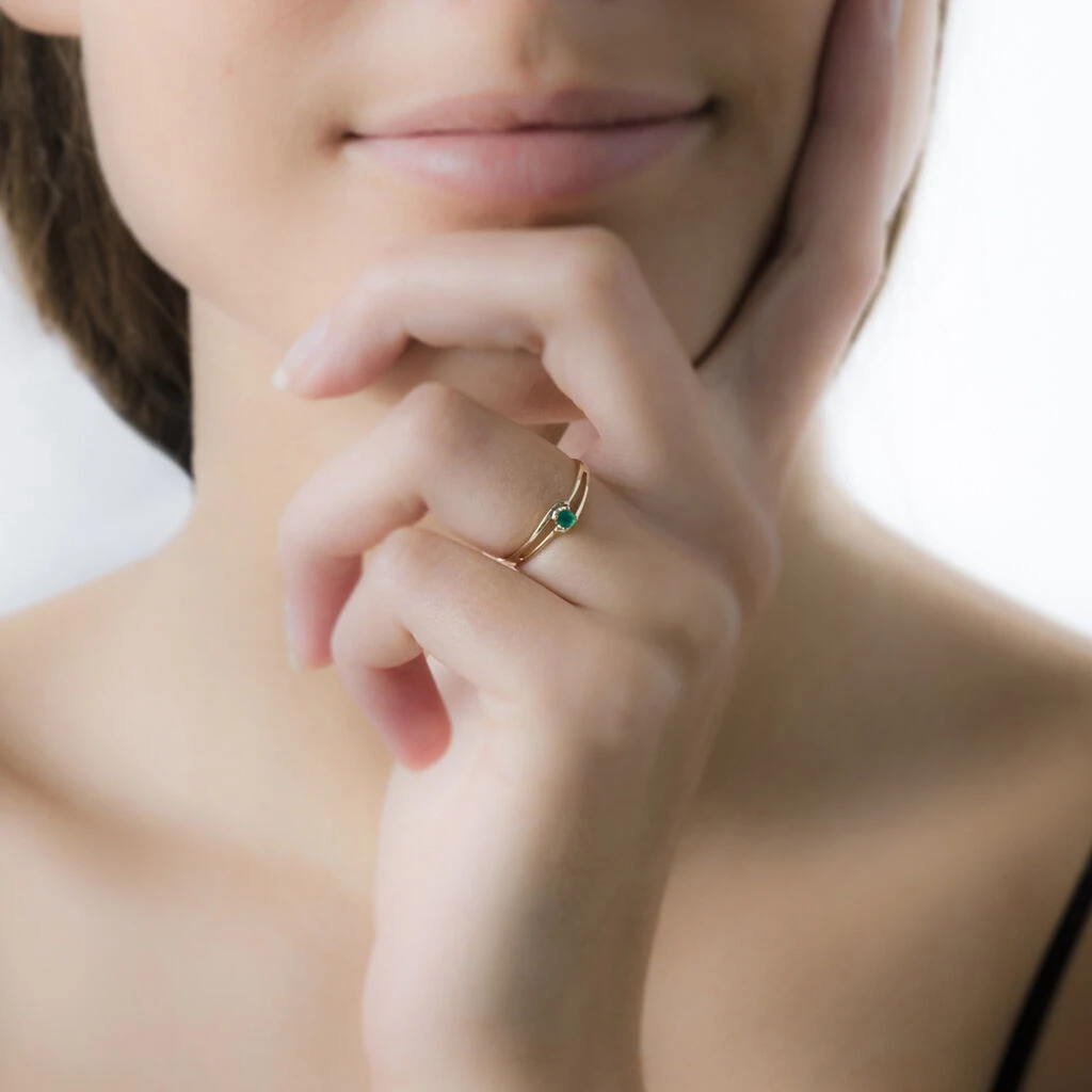 Bague Veroucha Or Jaune Agate 4 Bague Veroucha Or Jaune Agate – Image 4