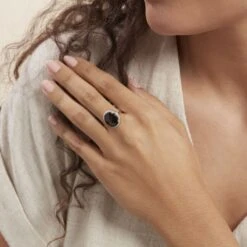 Bague Anna Or Jaune Quartz Et Oxyde De Zirconium -Bijouterie Pas Chère B3DFJQM309 model1