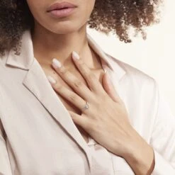 Bague Solitaire Crista Or Jaune Topaze Et Oxyde -Bijouterie Pas Chère B3DFJT4553 model0