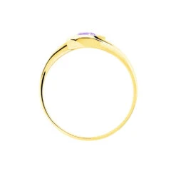 Bague Tiphaine Or Jaune Amethyste -Bijouterie Pas Chère B3DFJYI461 view2