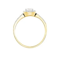 Bague Solitaire Cillian Or Jaune Oxyde De Zirconium 7 Bague Solitaire Cillian Or Jaune Oxyde De Zirconium -Bijouterie Pas Chère B3DFJZW09K view2