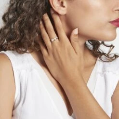 Bague Armelle Or Jaune Oxyde -Bijouterie Pas Chère B3DFJZW0NL model0