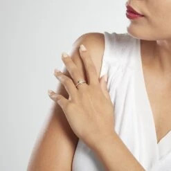 Bague Armelle Or Jaune Oxyde -Bijouterie Pas Chère B3DFJZW0NL model1