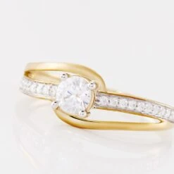 Bague Armelle Or Jaune Oxyde -Bijouterie Pas Chère B3DFJZW0NL view3