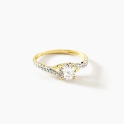 Bague Evita Or Jaune Oxyde De Zirconium