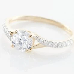 Bague Evita Or Jaune Oxyde De Zirconium -Bijouterie Pas Chère B3DFJZW0R0 view3