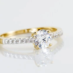 Bague Manon Or Jaune Oxyde De Zirconium -Bijouterie Pas Chère B3DFJZW160 view3