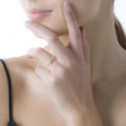 Bague Solitaire Sedonia Or Jaune Oxyde De Zirconium -Bijouterie Pas Chère B3DFJZW178 model0