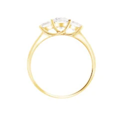 Bague Caitlin Or Jaune Oxyde De Zirconium -Bijouterie Pas Chère B3DFJZW2H0 view2