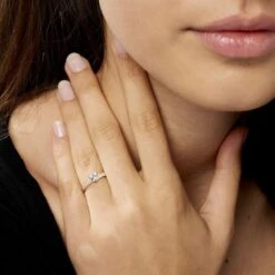 Bague Monelle Or Jaune Oxyde De Zirconium -Bijouterie Pas Chère B3DFJZW574 model1