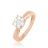 Bague Solitaire Collection Grace Or Rose Diamant