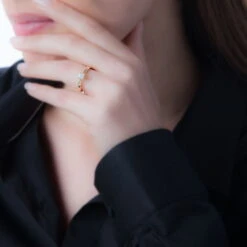 Bague Solitaire Collection Grace Or Rose Diamant -Bijouterie Pas Chère B3DFRDW1AB model0