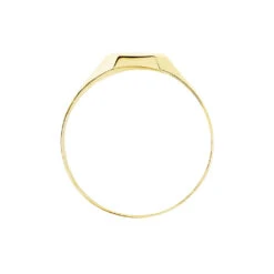 Chevalière Carree Or Jaune Oxyde De Zirconium -Bijouterie Pas Chère B3HMJZW006 view2