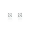 Boucles D'oreilles Puces Or Blanc Katherina Oxyde De Zirconium