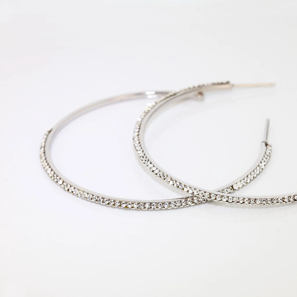 Créoles Tyhana Or Blanc Oxyde 3 Créoles Tyhana Or Blanc Oxyde – Image 3