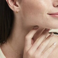 Boucles D'oreilles Puces Or Jaune Clothilde -Bijouterie Pas Chère B3OFJAJ002 model0