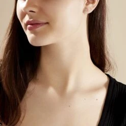 Boucles D'oreilles Puces Bathilde Or Jaune Diamant -Bijouterie Pas Chère B3OFJDW562 model0