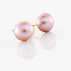 Boucles D'oreilles Puces Ursulina Or Jaune Perle De Culture -Bijouterie Pas Chère B3OFJUS018 view2