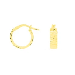 Créoles Asma Or Jaune -Bijouterie Pas Chère B3OFJW001X view2