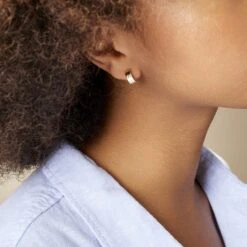 Créoles Michaelina Or Jaune -Bijouterie Pas Chère B3OFJW003D model1