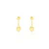 Boucles D'oreilles Pendantes Anne-maudae Pendantes Coeurs Or Jaune