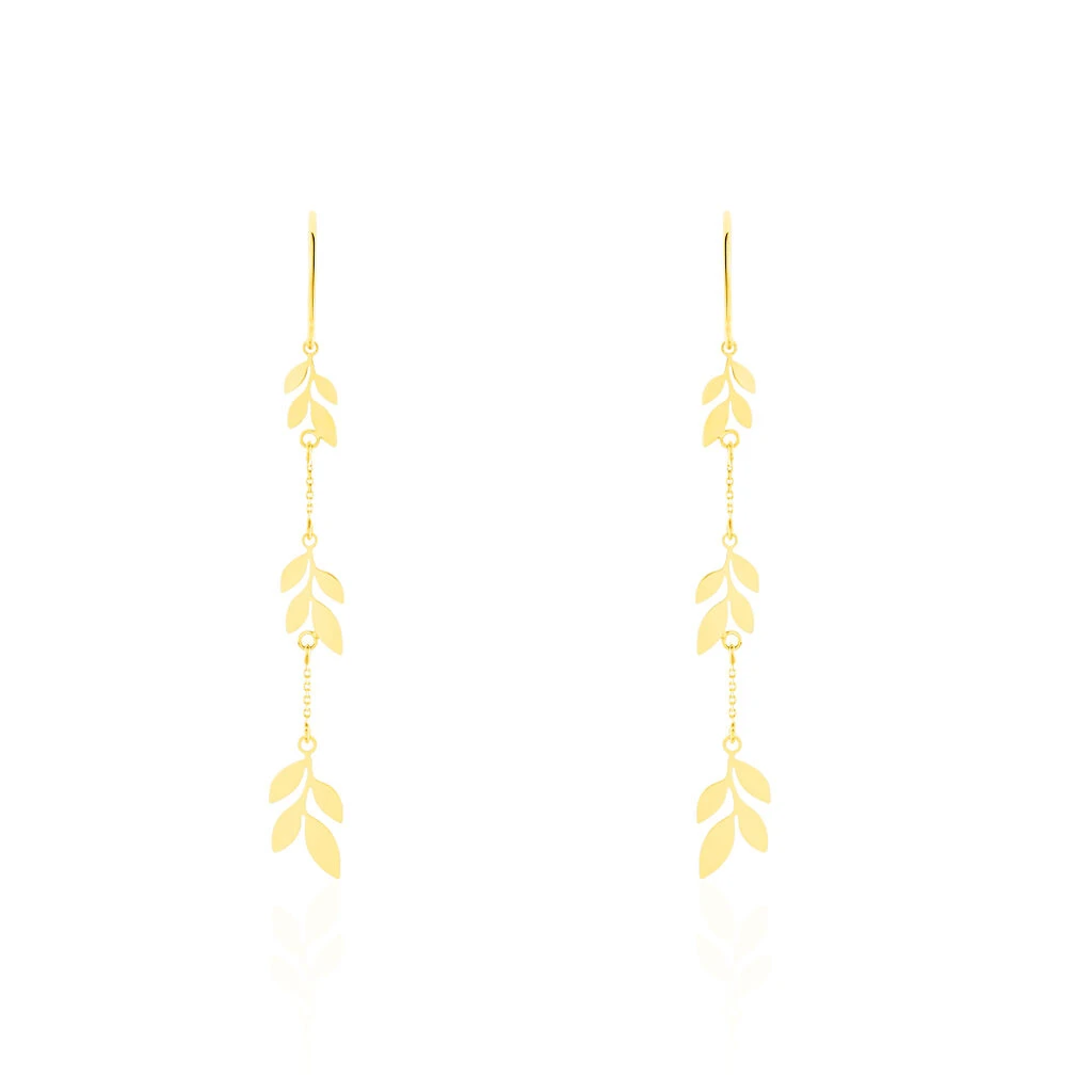 Boucles D'oreilles Pendantes Edinna Or Jaune 1 Boucles D'oreilles Pendantes Edinna Or Jaune