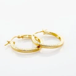 Créoles Xanthia Or Jaune -Bijouterie Pas Chère B3OFJW00G4 view2