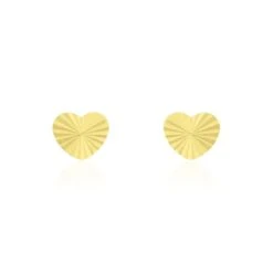 Boucles D'oreilles Puces Or Jaune Pat