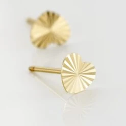 Boucles D'oreilles Puces Or Jaune Pat -Bijouterie Pas Chère B3OFJW00GR view2