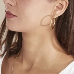 Créoles Or Jaune Torsadé -Bijouterie Pas Chère B3OFJW00GZ model0