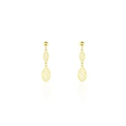 Boucles D'oreilles Pendantes Artemisia Or Jaune