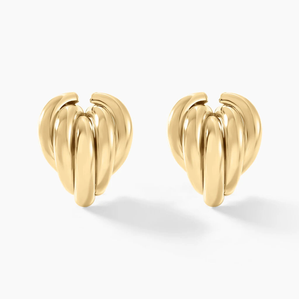 Boucles D'oreilles Or Jaune Verbena 1 Boucles D'oreilles Or Jaune Verbena