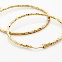 Créoles Cayla Or Jaune -Bijouterie Pas Chère B3OFJW00HY view2