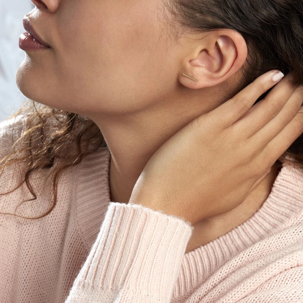 Boucles D'oreilles Puces Chloee Or Jaune 3 Boucles D'oreilles Puces Chloee Or Jaune – Image 3