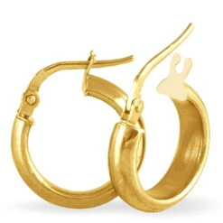 Créoles Vickie Or Jaune -Bijouterie Pas Chère B3OFJW0291 view3