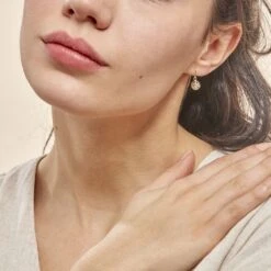 Boucles D'oreilles Pendantes Fidelia Boules Or Jaune -Bijouterie Pas Chère B3OFJW0514 model0