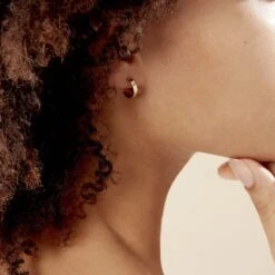 Créoles Cody Or Jaune -Bijouterie Pas Chère B3OFJW0956 model1