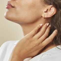 Créoles Youri Or Jaune -Bijouterie Pas Chère B3OFJW0962 model0