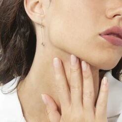 Boucles D'oreilles Pendantes Arenale Or Jaune Amethyste -Bijouterie Pas Chère B3OFJYI112 model0