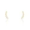 Boucles D'oreilles Puces Youssa Barrettes Or Jaune Oxyde De Zirconium