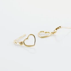 Boucles D'oreilles Pendantes Anne-maudae Pendantes Coeurs Or Jaune -Bijouterie Pas Chère B3OFJZW584 view2