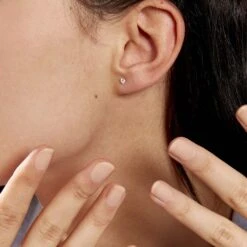 Boucles D'oreilles Puces Eddie Or Jaune Oxyde De Zirconium -Bijouterie Pas Chère B3OFJZW619 model1