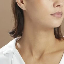 Bijoux D'oreilles Eloiza Or Jaune Oxyde De Zirconium -Bijouterie Pas Chère B3OFJZW791 model0