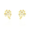 Boucles D'oreilles Or Jaune Verdiane Oxydes