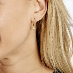 Créoles Grisel Or Jaune Oxyde -Bijouterie Pas Chère B3OFJZW917 model1