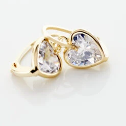 Boucles D'oreilles Pendantes Gredel Or Jaune Oxyde -Bijouterie Pas Chère B3OFJZW918 view2