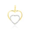 Pendentif Eudocie Double Coeurs Or Bicolore