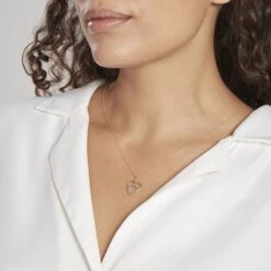 Pendentif Eudocie Double Coeurs Or Bicolore -Bijouterie Pas Chère B3PF2W0152 model0